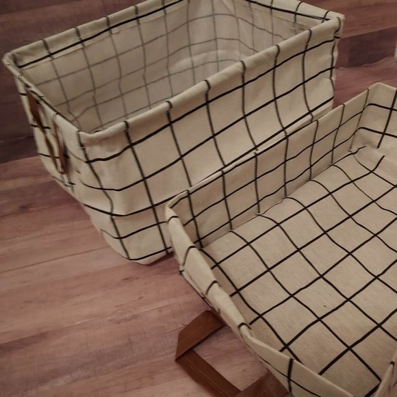 *1 DAY SALE* (3) Collapsible Foldable Sizeable Organization Storage Bins Baskets - Picture 6 of 16